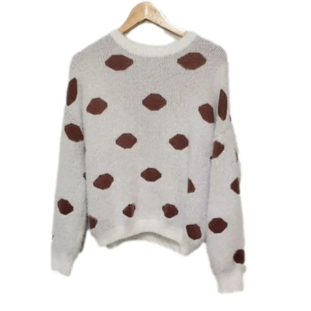 CLOUD Ten Polka Dotted Furry Sweater